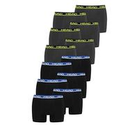 HEAD Men Boxershort 841001001 Basic Boxer 8er Pack, Farbe:Phantom Lime/Black Blue, Bekleidungsgröße:M