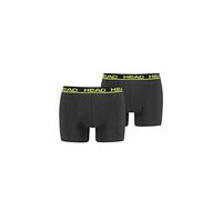 2er Pack HEAD Basic Boxershorts Herren phantom/lime punch XL