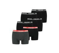 HEAD Herren Boxershorts 841001001 Basic Boxer 8er Pack, Black/Grey Red, Größe L