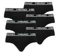 Head Herren Basic Brief Pant Slip Unterwäsche Unterhose 6 er Pack, Farbe:002 - Black, Bekleidungsgröße:S