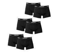 HEAD Herren Boxer Boxershort Unterhose 6er Pack in vielen Farben (Black, M)