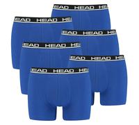 HEAD Herren Boxershort, 6er Pack - Basic, Baumwoll Stretch, einfarbig Blau/Schwarz XL