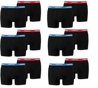 Head - Herren-Boxershort Basic, 12er-Pack, Herren, Red/Blue/Black, 12 x Small = Gr.4