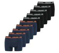 Boxershorts HEAD "Boxershort HEAD BASIC BOXER 10P ECOM 10er Pack", Herren, Gr. L, bunt (schwarz, dunkelblau), Obermaterial: 95% Baumwolle CO. 5% Elasthan EL., Unterhosen (57377835-L) schwarz, dunkelbl