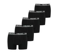 HEAD Herren Boxershorts, 5er Pack - Basic Boxer Trunks ECOM, Stretch Cotton Schwarz L