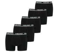HEAD Herren Boxershorts, 5er Pack - Basic Boxer Trunks ECOM, Stretch Cotton Schwarz S