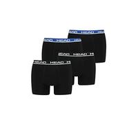 HEAD Herren Boxershorts 841001001 4er Pack, Farbe:Black/Black Blue, Bekleidungsgröße:L