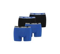 HEAD Herren Basic Boxer Pant Shorts Unterwäsche Unterhose 6 er Pack, Farbe:Blue Black/Black Blue, Bekleidungsgröße:L