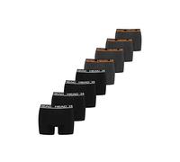 HEAD Herren Boxershorts 841001001 8er Pack (4X Schwarz /4X Dark Shadow,L)