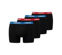 HEAD Herren Boxershorts Cotton Stretch 891003001 4er Pack, Farbe:Schwarz, Wäschegröße:S, Menge:4er Pack (2X 2er Pack), Artikel:-505 red/Blue
