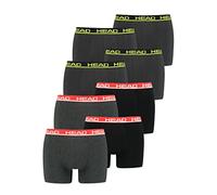 HEAD Herren Boxershorts 841001001 – Basic 8er Pack, Phantom Lime/Grey Red, XL