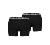 HEAD Herren Boxershorts im Pack - Basic, Baumwoll Stretch, einfarbig Schwarz 2XL 10er Pack (5x2P)