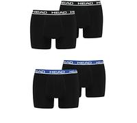 HEAD Herren Boxershorts 841001001 4er Pack Black/Black Blue Größe L