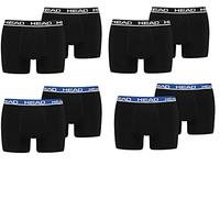 HEAD Herren Boxer Boxershort Unterhose 8er Multi-Pack, 841001001, Farbe:Black/Black Blue, Bekleidungsgröße:M