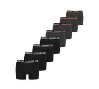 HEAD Herren Boxershorts 8er Pack Basic – Black/Dark Shadow – Größe L