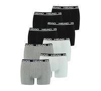 HEAD Herren Boxer Boxershort Unterhose 8er Multi-Pack, 841001001, Farbe:Black/Grey Combo, Bekleidungsgröße:M