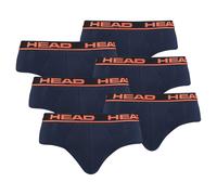 HEAD Herren Brief, 6er Pack - Slip, Logobund, Cotton Stretch Blau/Orange M