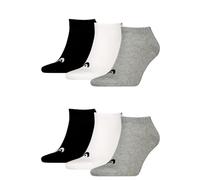 HEAD Herren Damen All Sports Sneaker Socken 6P (39-42, Grey/White/Black)