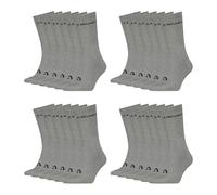 HEAD Herren Damen Crew Socken Sportsocken Cotton Blend Sport Socks 12 Paar, Farbe:Grau, Artikel:-004 grey melange, Größe:39-42