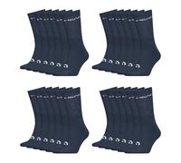 HEAD Herren Damen Crew Socken Sportsocken Cotton Blend Sport Socks 12 Paar, Farbe:Navy, Artikel:-003 navy, Größe:39-42