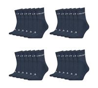 HEAD Herren Damen Short Crew Socken Sportsocken Cotton Blend Sport Socks 12 Paar, Farbe:Navy, Artikel:-003 navy, Größe:43-46