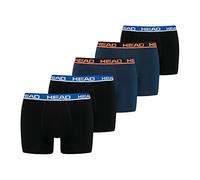 Head Herren Men's Basic Boxers Boxer Shorts 5 er Pack, Black/Blue S