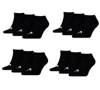 HEAD Herren Unisex Sneaker Socken All Sports 12P (35-38, Black)