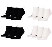 HEAD Herren Unisex Sneaker Socken All Sports 12P (39-42, Black/White)
