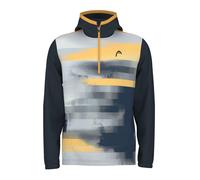 Head Kapuzenpullover Topspin Hoodie 2024 (100% Polyester) navyblau/grau/gelb Herren, Größe XXL