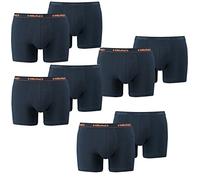 HEAD Men Boxershort Basic Boxer 6er Pack, Größe:M;Farbe:Peacoat/orange (493)