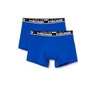 Head Herren Boxershort, 2er Pack - Basic, Baumwoll Stretch, einfarbig, mehrfarbig, S Blau/ Schwarz