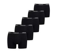 HEAD Mens Men’s Basic Boxers (5 Pack) Boxer Shorts, Black, XL (5er Pack) 801500001