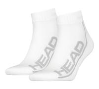 Head Socks Tennis 2er-Pack Stripe Quarter Herren Socken, weiß 35-38