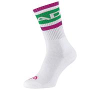 Head Tennissocke Crew 1P (Baumwolle) weiss/grün/pink Herren - 1 Paar, Größe 35-38
