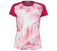 Head TIE-Break T-Shirt Damen, Mulberry/Print, XS