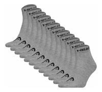 HEAD Unisex Quarter Socken, 12er Pack - Elements All Sport Quarter, Logo, einfarbig 39-42 Grau