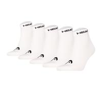 HEAD Unisex Quarter Socken, 5er Pack - ELEMENTS ALL SPORTS QUARTER ECOM, Kurzsocken, einfarbig Weiß 35-38