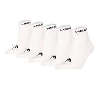 HEAD Unisex Quarter Socken, 5er Pack - ELEMENTS ALL SPORTS QUARTER ECOM, Kurzsocken, einfarbig 39-42 Weiß