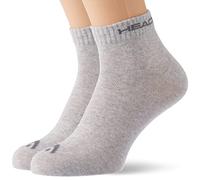 Head Unisex Quarter Socken, Schwarz/Grau, 39/42 (9er Pack)