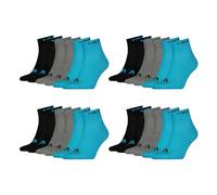 HEAD Unisex Quarter Socken Sportsocken Cotton Blend Sport Socks 12 Paar, Größe:35-38, Artikel:-010 sky blue combo