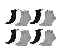 HEAD Unisex Quarter Socken Sportsocken Cotton Blend Sport Socks 12 Paar, Größe:39-42, Artikel:-004 grey/white/black