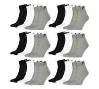 HEAD Unisex Quarter Socken Sportsocken Cotton Blend Sport Socks 18 Paar, Größe:43-46, Artikel:-004 grey/white/black