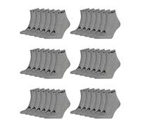 HEAD Unisex Quarter Sportsocken 12er Pack, Größe:35/38, Farbe:Grey (400)