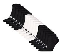 HEAD Unisex Sneaker Socken, 15er Pack - ELEMENTS ALL SPORTS SNEAKER ECOM, Kurzsocken, einfarbig 43-46 Schwarz/Schwarz/Weiß