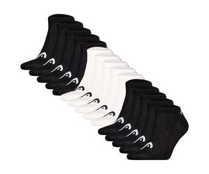 HEAD Unisex Sneaker Socken, 15er Pack - ELEMENTS ALL SPORTS SNEAKER ECOM, Kurzsocken, einfarbig Schwarz/Schwarz/Weiß / 39-42 39-42 Mehrfarbig