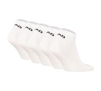 HEAD Unisex Sneaker Socken, 5er Pack - ELEMENTS ALL SPORTS SNEAKER ECOM, Kurzsocken, einfarbig Weiß 43-46