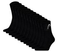 HEAD Unisex Socken, 12er Pack - All Sports Training Short Crew, Sportsocken, Logo, einfarbig 43-46 Schwarz
