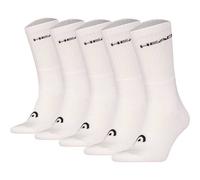 HEAD Unisex Socken, 5er Pack - ELEMENTS ALL SPORTS CREW ECOM, einfarbig 39-42 Weiß