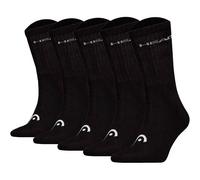 HEAD Unisex Socken, 5er Pack - ELEMENTS ALL SPORTS CREW ECOM, einfarbig 43-46 Schwarz
