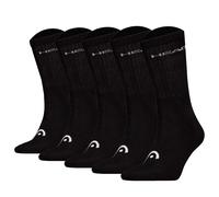 HEAD Unisex Socken, 5er Pack - ELEMENTS ALL SPORTS CREW ECOM, einfarbig Schwarz 43-46